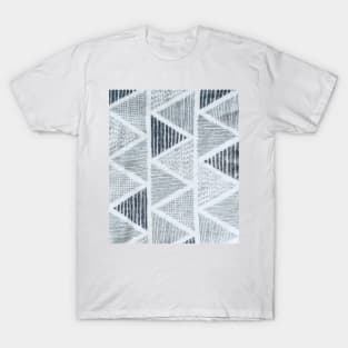 Triangle geometric neutral colours art. T-Shirt